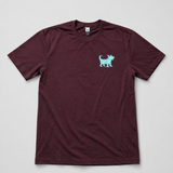T-Shirt — Oxblood | Backside Logo