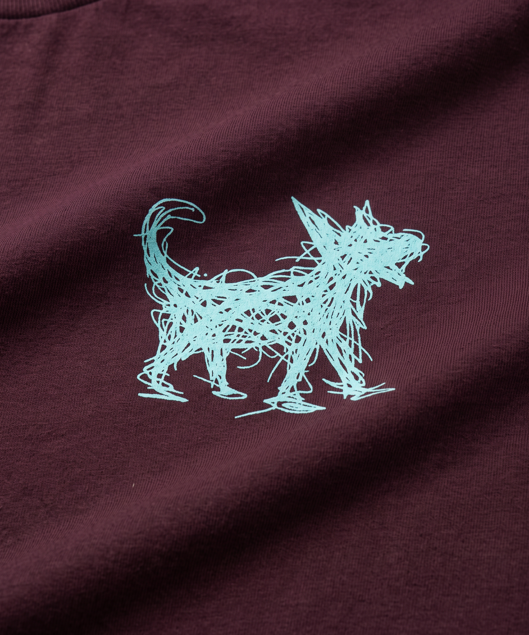 T-Shirt — Oxblood | Backside Logo