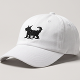 Dad Hat — On The Record (White) | Embroidered