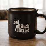 Camp Mug — Logo | Black Speckle | 15 oz | Ceramic